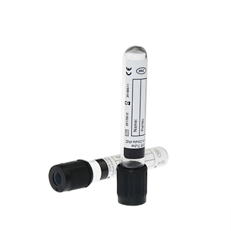 Clinic Laboratory Black Color 1.28ml Westergren ESR Blood Test Tube