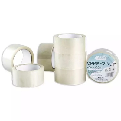 BOPP প্যাকিং স্বচ্ছ পরিষ্কার আঠালো টেপ 0.035mm-0.090mm