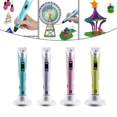 OLED ডিসপ্লে সহ মিনি ইন্টেলিজেন্ট ড্রয়িং 3D প্রিন্টার পেন 5V 2A