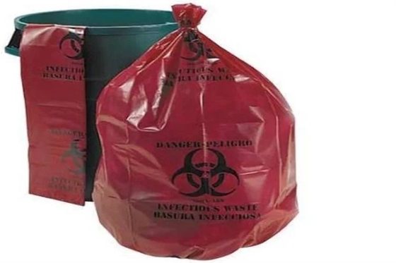 হাসপাতালের বর্জ্যের জন্য PE Biohazard Autoclavable ব্যাগ